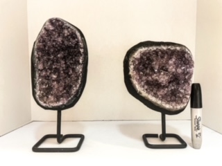 Amethyst Polished Druze on Stand