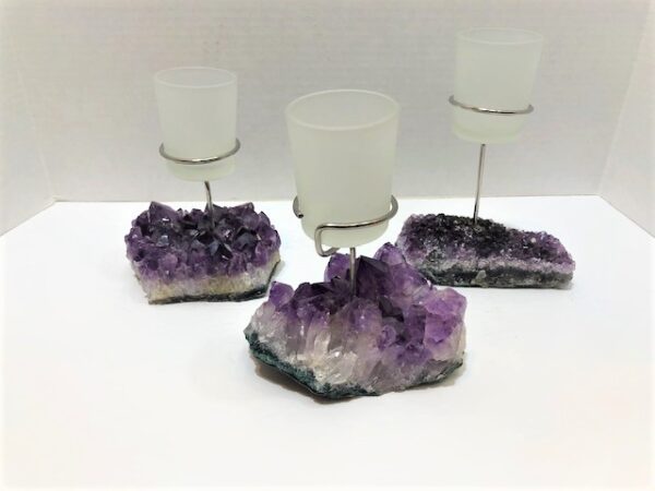 Amethyst One Cup Candle Holder
