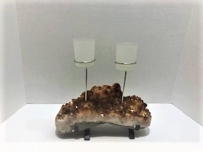 Citrine 2 Cup Candle Holder